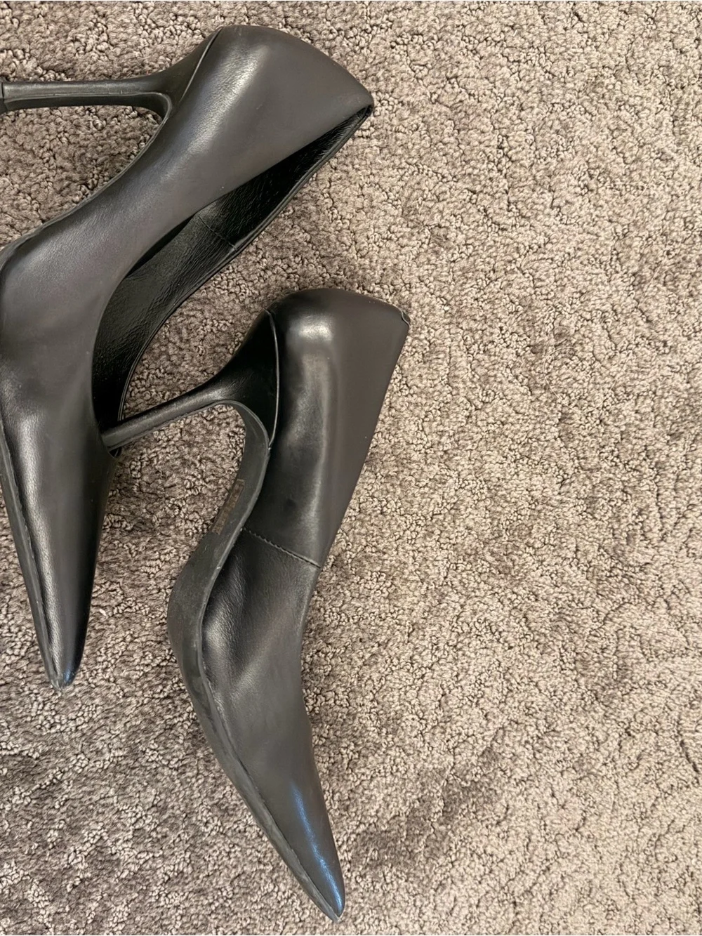 JEFFREY CAMPBELL Classic Black Pointed-Toe Stiletto Pumps - Picture 5 of 6